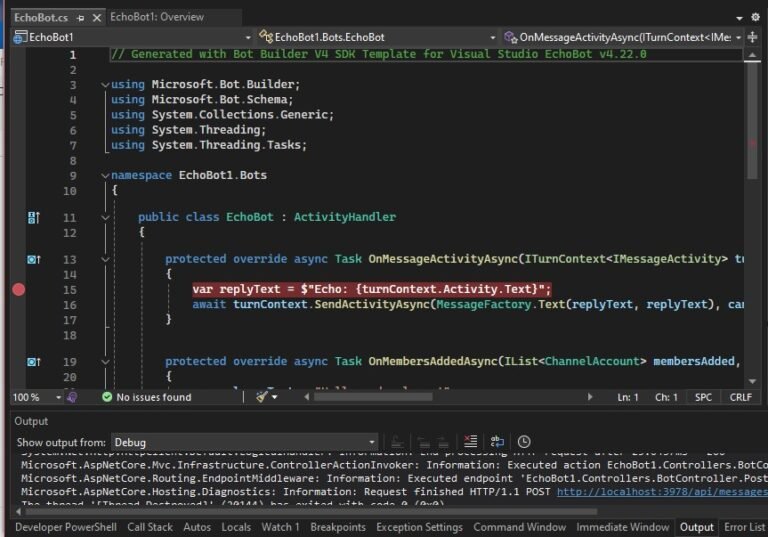 How to Create Chatbots with Visual Studio and Bot Framework SDK ...
