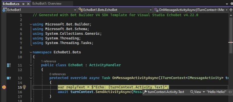 How to Create Chatbots with Visual Studio and Bot Framework SDK ...